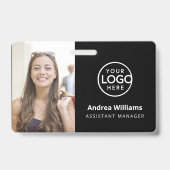 Carte d'identité professionnelle moderne, Badge QR (Avant)