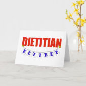 Carte Diététiste à la retraite (Fleur jaune)