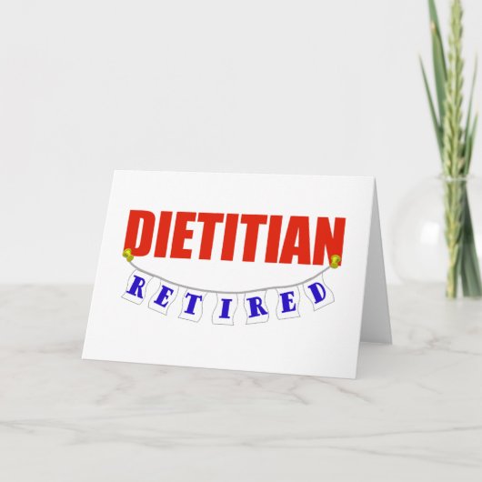 Carte Diététiste à la retraite (Devant)