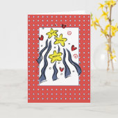 Carte Dieu 3307 bénissent l'Amérique (Fleur jaune)