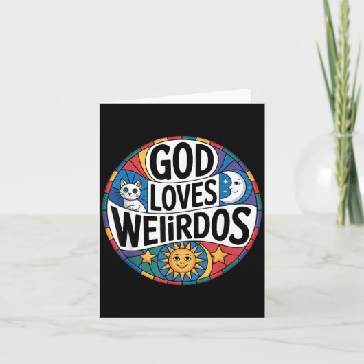 Carte Dieu aime les originaux (Devant)