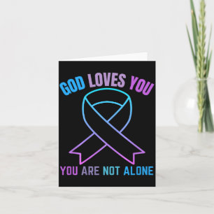 Carte Dieu aime pas seul Jésus Survivre au suicide