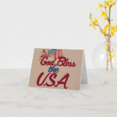 Carte Dieu bénisse les États-Unis (Fleur jaune)