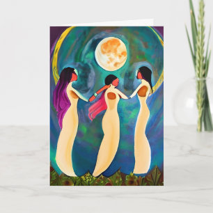 Carte Dieu bénisse tout sous la lune