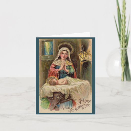 Carte Dieu bénisse votre Noël (Devant)