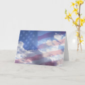 Carte Dieu bénissent l'Amérique (Fleur jaune)