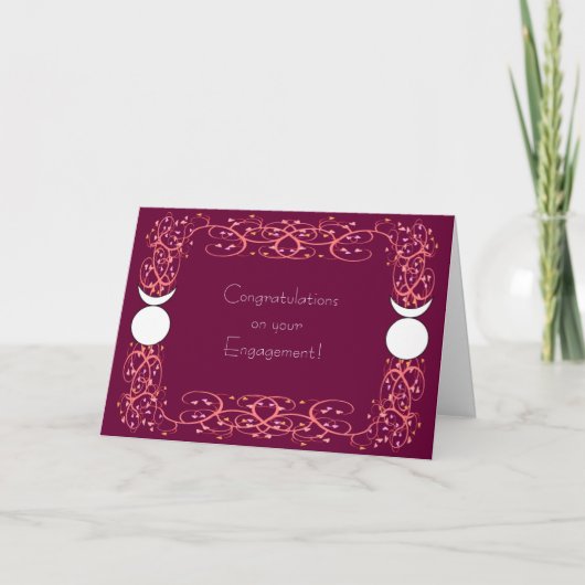 Carte Dieu cornu double Félicitations de mariage gay Wic (Devant)