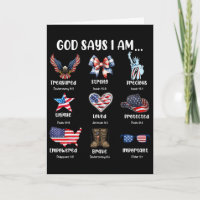 Dieu dit que je suis Stro chrétien patriotique du