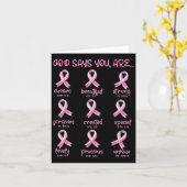 Carte Dieu Dit Que Vous Êtes Chrétien Cancer Du Sein Sur (Fleur jaune)