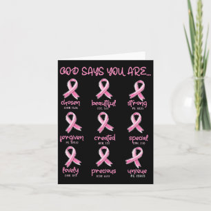 Carte Dieu Dit Que Vous Êtes Chrétien Cancer Du Sein Sur