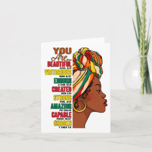 Carte Dieu Dit Que Vous Êtes Chrétien Reine Noire Histo