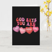 Carte Dieu dit que vous êtes Valentin  (Fleur jaune)