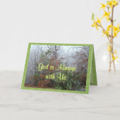Carte Dieu est Alwayswith-personnaliser n'importe quelle (Fleur jaune)