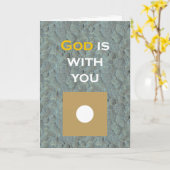 Carte Dieu est avec toi (Fleur jaune)