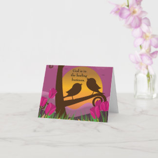 Carte Dieu Est Dans La Guérison Biz Plié Obtenir Bonne C