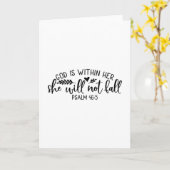 Carte Dieu est en elle, elle ne tombera pas (Fleur jaune)