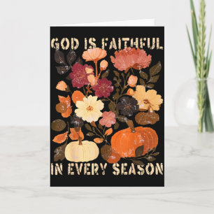Carte Dieu Est Fidèle En Toute Saison Floral Automne Chr
