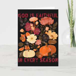 Carte Dieu Est Fidèle En Toute Saison Floral Automne Chr