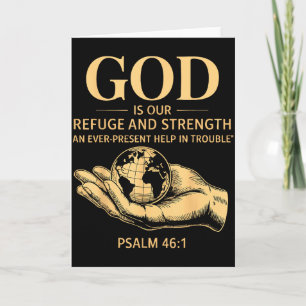 Carte Dieu est notre refuge et notre force – Psaume 46_1