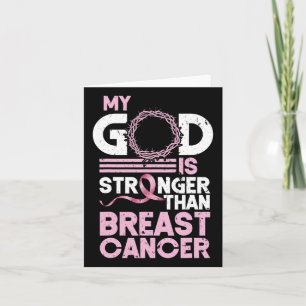 Carte Dieu est plus fort que le cancer du sein Sensibili
