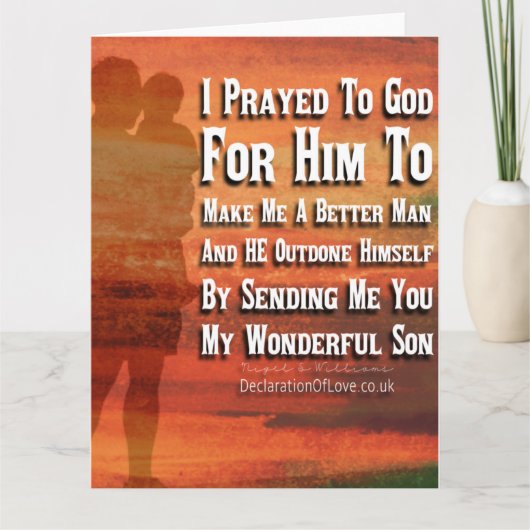 Carte Dieu, faites de moi un meilleur homme (Devant)