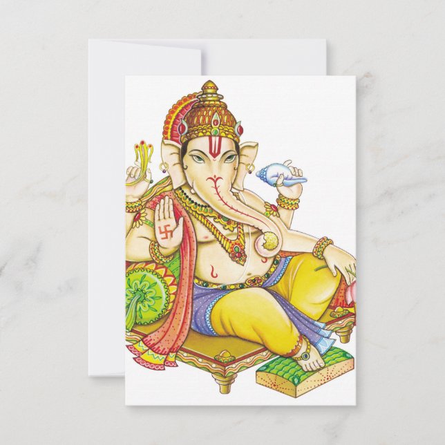 Carte Dieu Ganesha, Seigneur Ganesh (Devant)