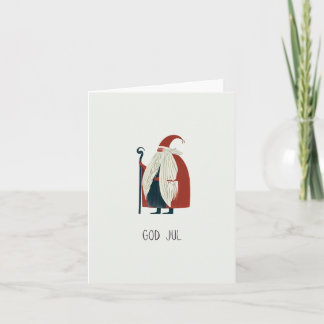 Carte Dieu juil, Noël scandinave