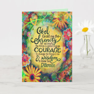 Carte "Dieu me donne la sérénité" Inspiritisme