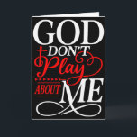 Carte Dieu ne joue pas avec moi Foi Inspirante<br><div class="desc">Dieu ne joue pas avec moi Foi Inspirante</div>