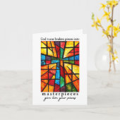 Carte Dieu Transforme Des Pièces Cassées En Chefs-D'Oeuv (Fleur jaune)