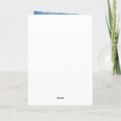 Carte Dieu vous bénisse avec des nuages (Dos)