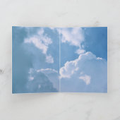 Carte Dieu vous bénisse avec des nuages (Intérieur)