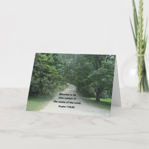 Carte Dieu vous bénisse Pasteur, Psaume 118:26