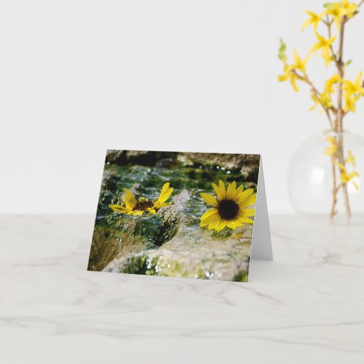 Carte Difference of Opinion Note Card (Fleur jaune)