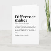 Carte Différenciateur - Citation Inspirationnelle (Devant)