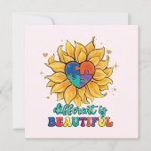 Carte Différent est bel autisme (Devant)