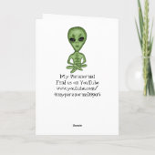 Carte Différentes espèces Aliens, OVNI, Planètes Personn (Dos)