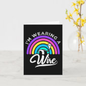 Carte Difficile d'entendre ASL amusant ouïe malentendant (Fleur jaune)