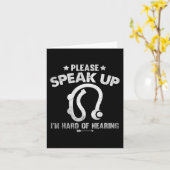 Carte Difficile D'Entendre Une Audience Vintage Défailla (Fleur jaune)