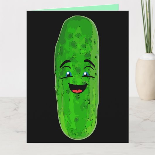 CARTE DILL PICKLES BIG DILL ANNIVERSAIRE AMUSANT SURSIZÉ (Devant)