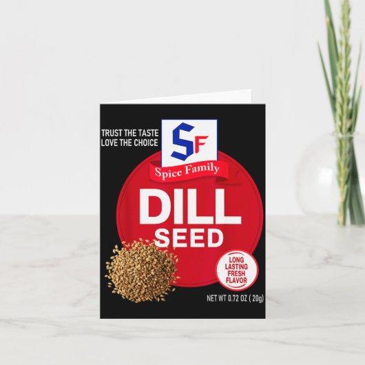 Carte Dill Seed Halloween Sce Costume Group Matching  (Devant)