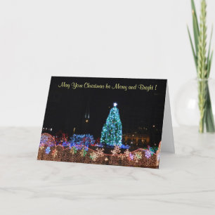 Carte d'illuminations de Noël