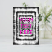 Carte d'illusion optique Fun Black and White Grung (Debout devant)