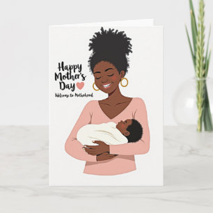 Carte d'illustration d'affection pour nouvelle mam