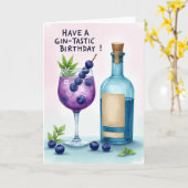 Carte d'illustration de boisson d'anniversaire (Fleur jaune)