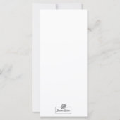 Carte d'illustration de gouache plante de serpent (Dos)