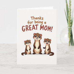 Carte d'illustration de super maman