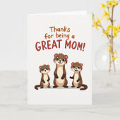 Carte d'illustration de super maman (Fleur jaune)