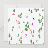 Carte d'illustration du snowboard Snowboard (Devant)