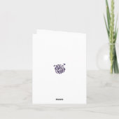 Carte d'illustration d'une mignonne mère ours pola (Dos)